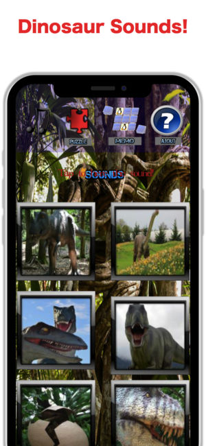 迪诺动物园：游戏的孩子5岁，恐龙声音，困惑与配对游戏