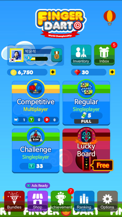 Finger Dart : Casual Dart Online