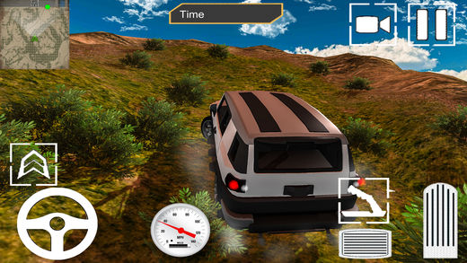 汽车驾驶模拟器的极端艰难的冬天卡车吉普车