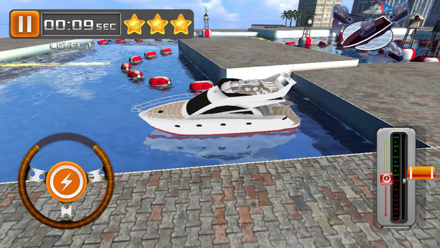 3D 船停车和驾驶游戏免费 - Yacht Boat Parking Game
