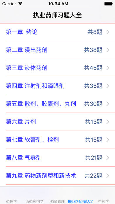 执业药师知识点大全：药理学|西药药剂学|药事管理与规范|中药学|在线习题-2016最新