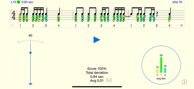 Rhythm Sight Reading Trainer