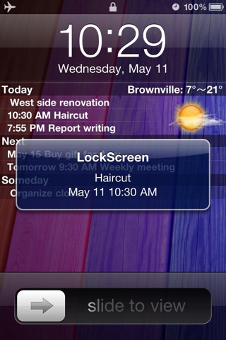 Make LockScreen (To-do List & Weather)