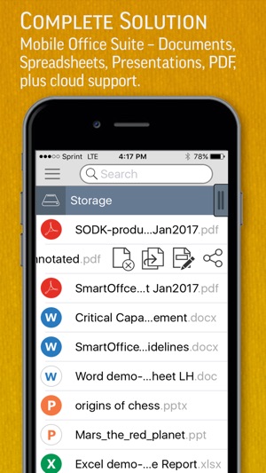 SmartOffice - View & Edit MS Office files & PDFs