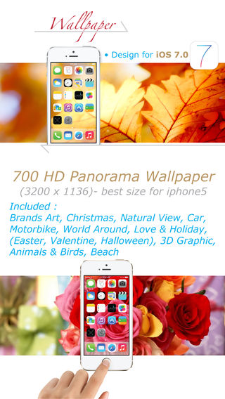 Wallpaper+ for iOS 7 (Panorama 3200x1136 pixels)